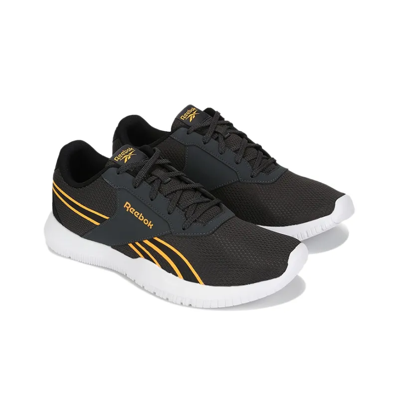 Reebok FITNESS CHASE Anti-Slip And Wear-Resistant Breathable Low-Top Training Shoes Men's Black Yellow-2