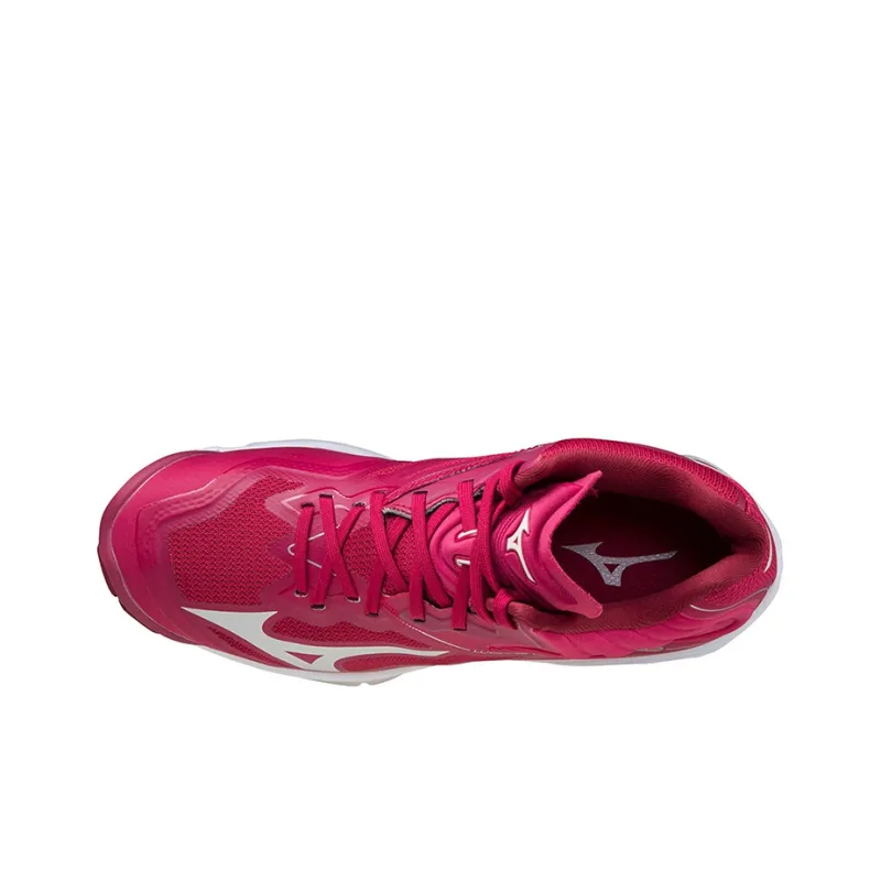 Mizuno Wave Lightning Z6 Training Shoes Unisex Mid-Top Red/White-2