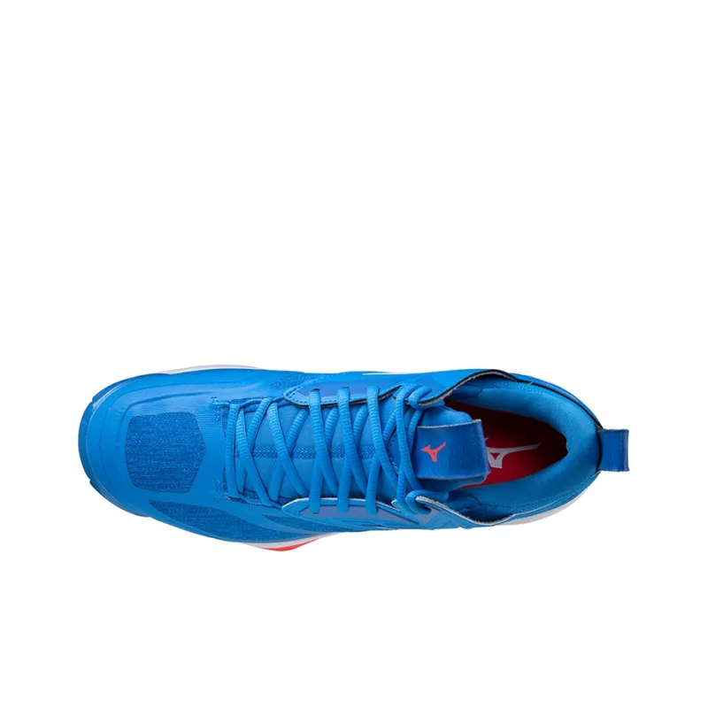 Mizuno Wave Momentum 2 Mid 'Blue Red'-2