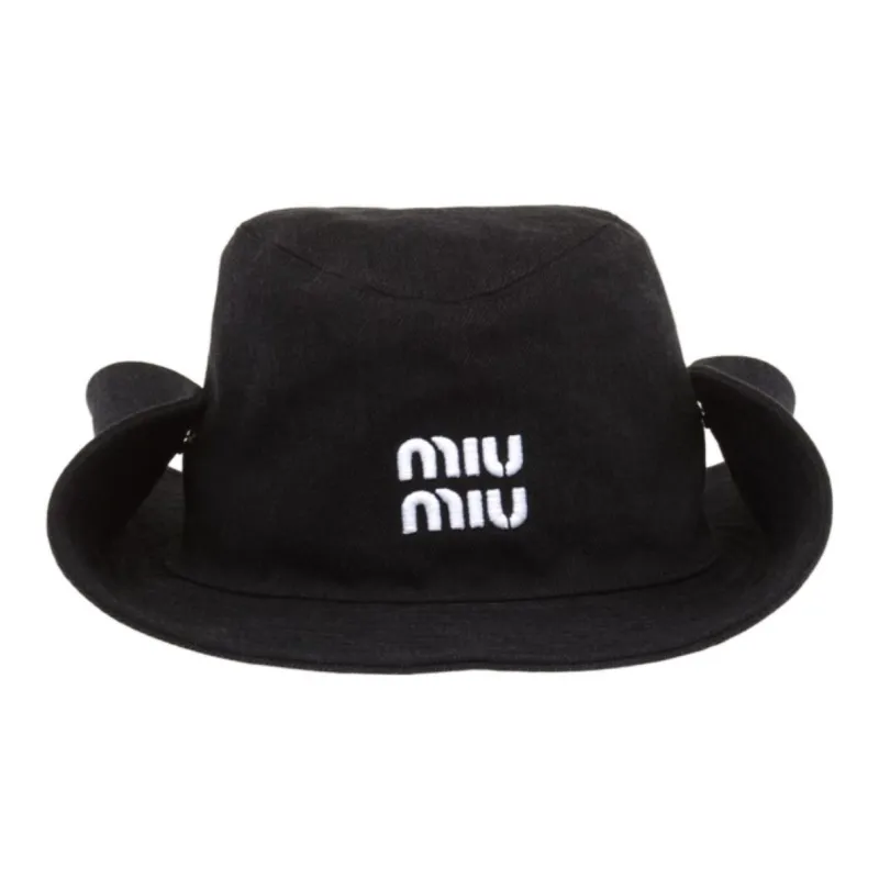 MIU MIU   Hats & Caps Unisex Black-0