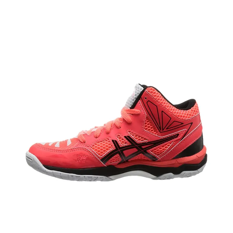 Asics Gel-V Swift Cv Mt Wear-Resistant Mid-Top Training Shoes Men's White Pink-0