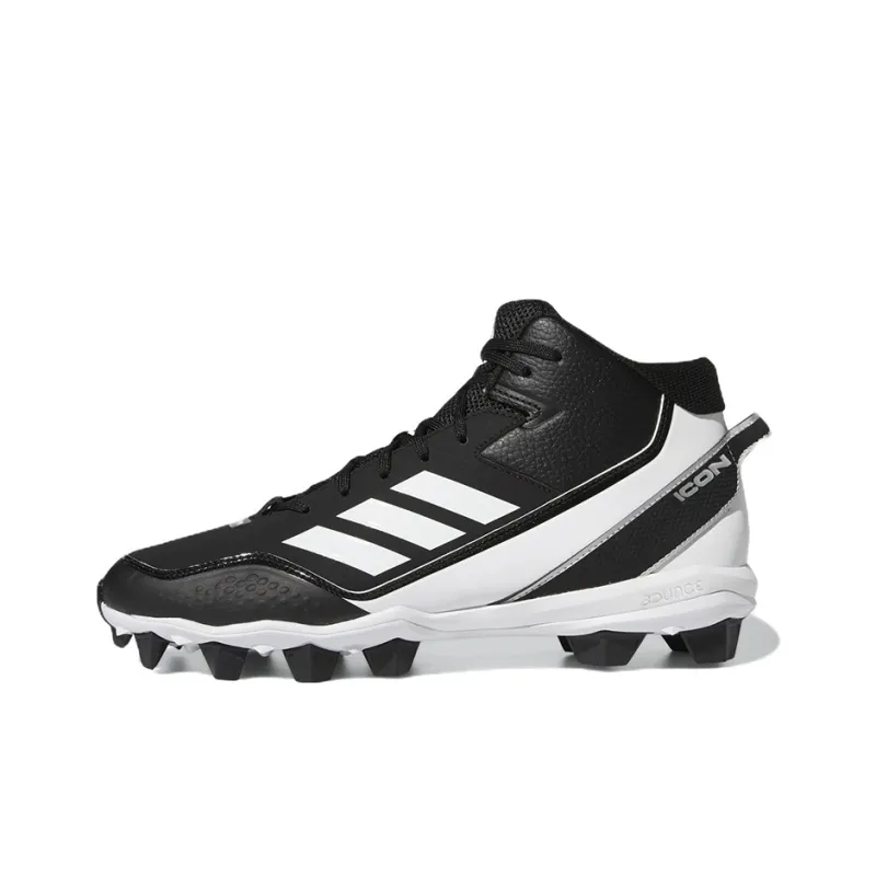 Adidas Icon 7 Mid Md Cleats 'Black White'-0