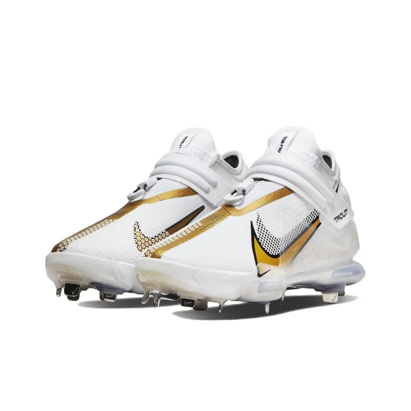Nike Force Zoom Trout 7 Pro Mid 'White Metallic Gold'-2