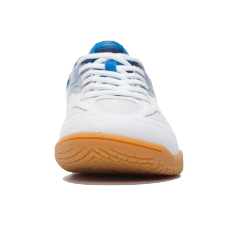 LiNing Cushioned Slip-Resistant Abrasion-Resistant Low-Top Training Shoes Women's White Blue-4