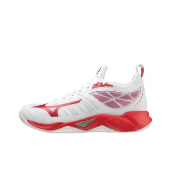 Mizuno Wave Dimension 'White Red'
