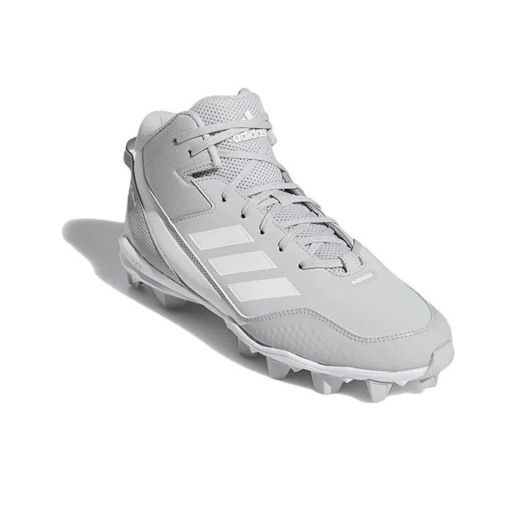 Adidas Icon 7 Mid Md Cleats Abrasion Resistant Mid Top Training Shoes Men's Gray-2