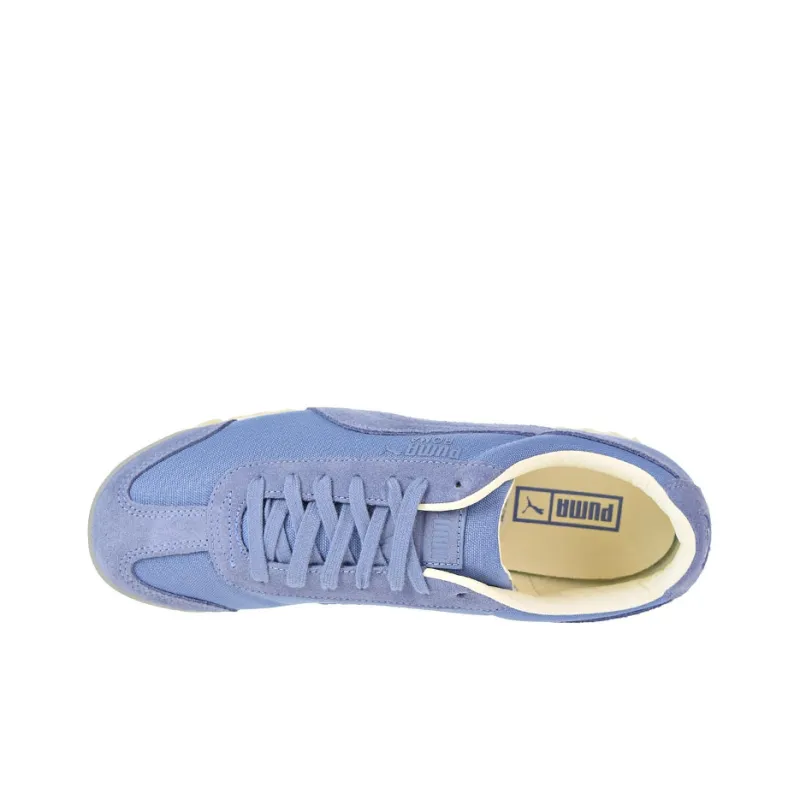 PUMA Roma Mated Clay Cushioning Wear-Resistant Low-Top Training Shoes Men's Blue White-3