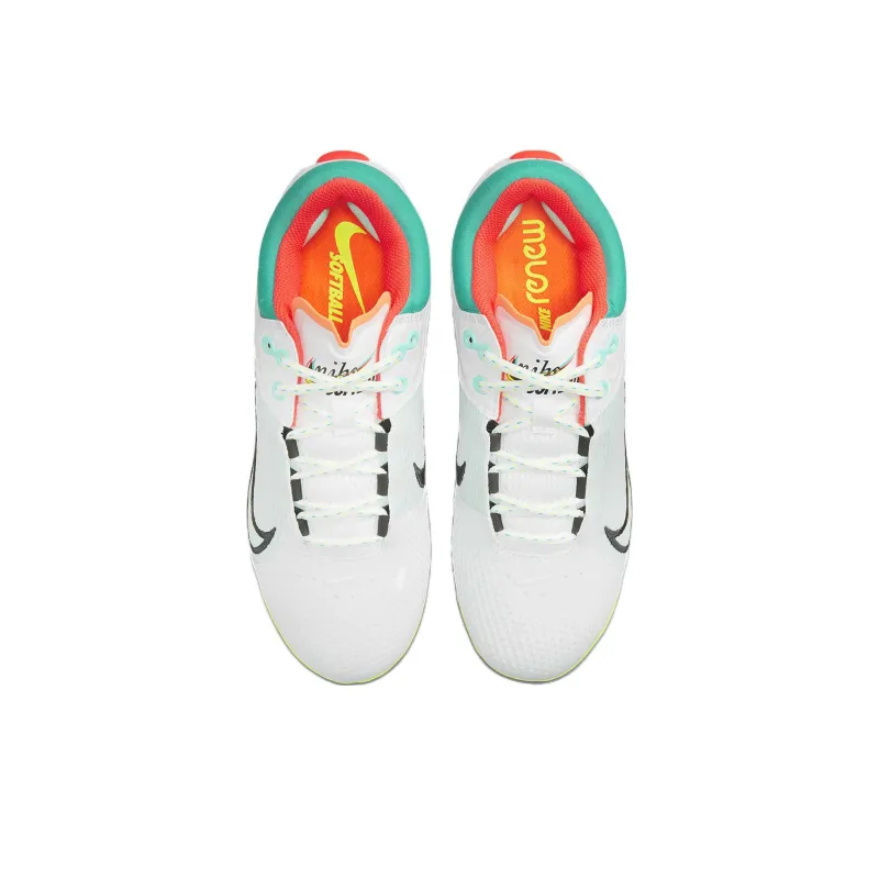 Nike Hyperdiamond 4 Elite 'White Turbo Green' Women's-3