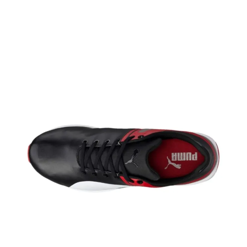 PUMA Ferrari Skin Anti-Slip Wear-Resistant Low-Top Training Shoes Men's Black Red-3