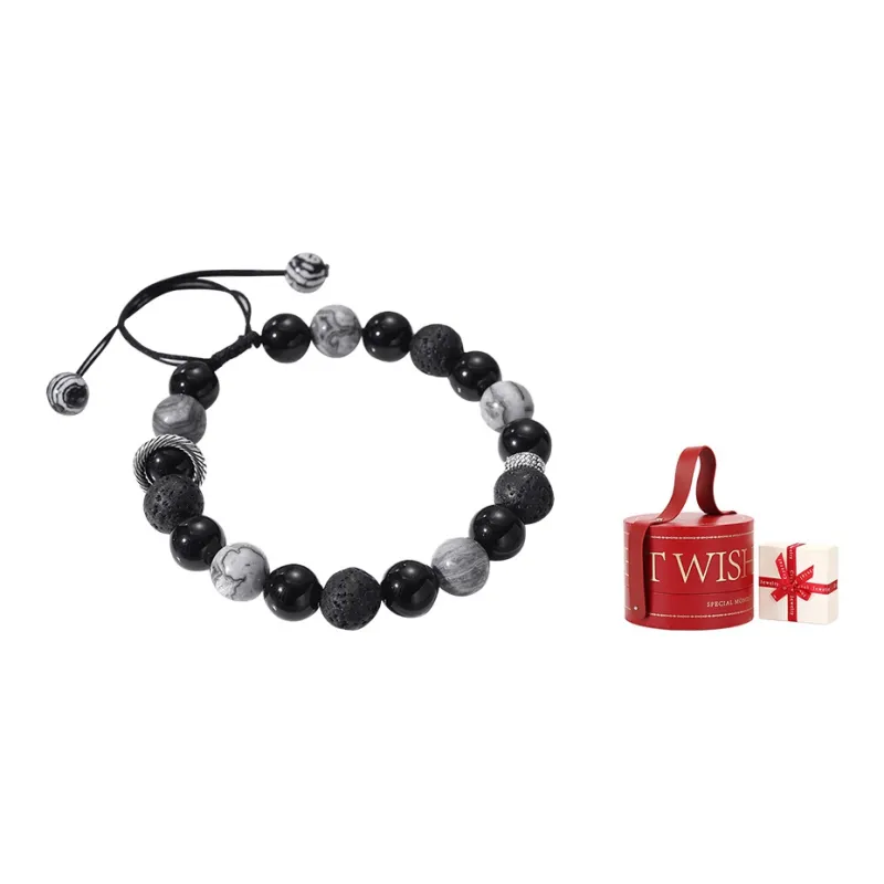MUSTKOO Volcanic Stone Bracelets Unisex-2