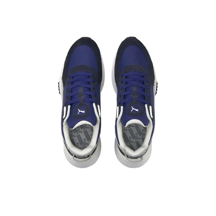 PUMA Wild Rider Pickup Low Top Sports Training Shoes Unisex Blue Gray Black-2