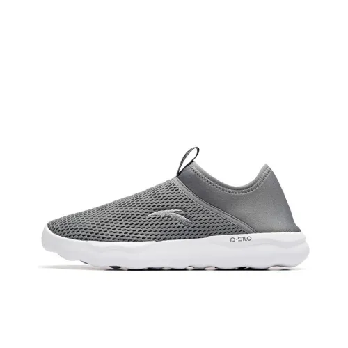 ANTA Training Shoes Men Low-Top Cool Gray/ANTA White