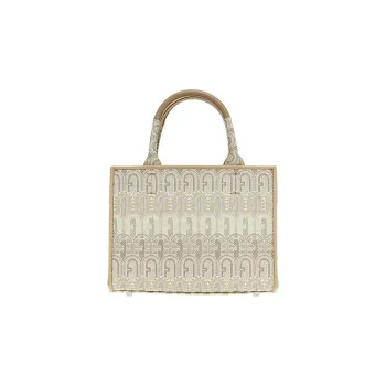 Furla Opportunity Canvas Canvas Bag Tote Bag Shopping Bag Shoulder Bag Handbag Mini Women's Multicolor