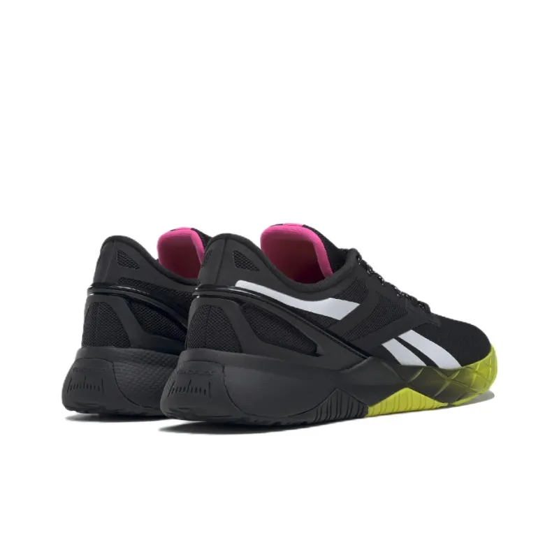 Reebok Nanofle TR Slip Resistant, Abrasion Resistant, Breathable Low Top Training Shoes Men's Black White-3