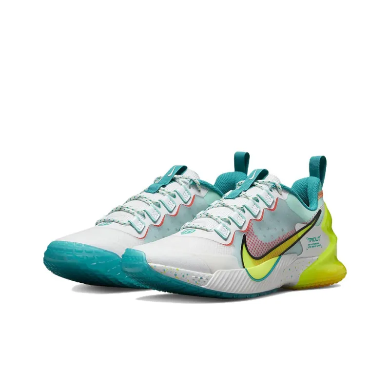 Nike Force Zoom Trout Ltd Tf 'White Aurora Green Volt'-2