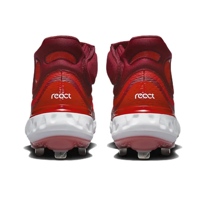 Nike Alpha Huarache Elite 4 Mid 'University Red White'-4