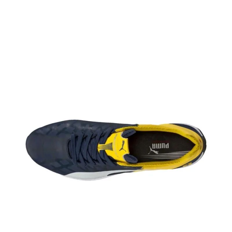 PUMA Scuderia Ferrari 1.4 Anti-Slip Wear-Resistant Low-Top Training Shoes Men's Dark Blue Yellow-3