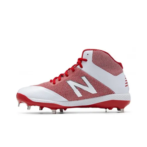 New Balance 4040 V4 Anti Slip Wear Resistant Mid Top Training Shoes Men's White Red