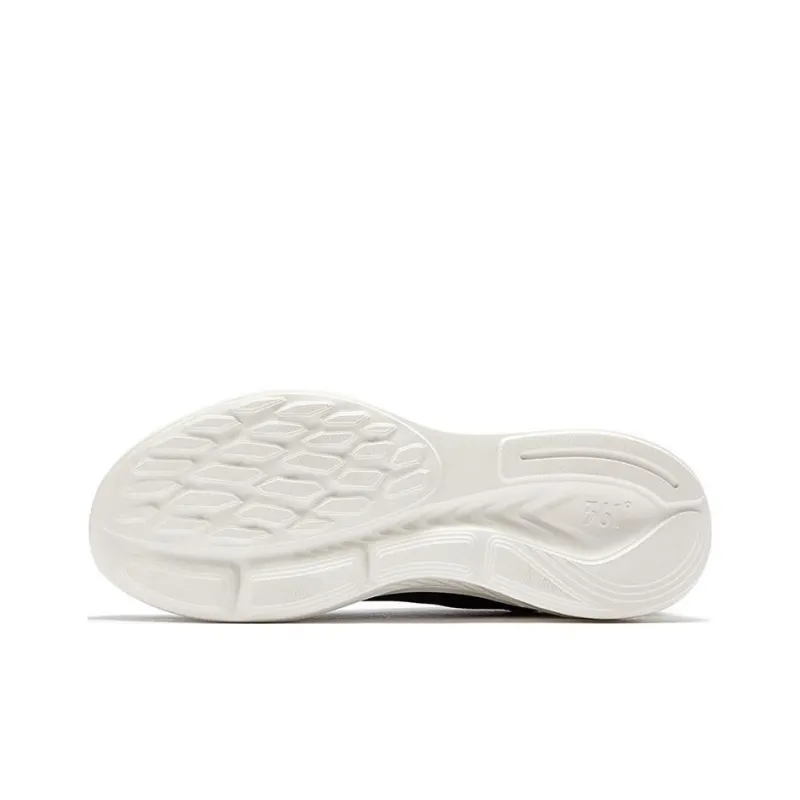 361° Cushioning Anti Slip And Wear Resistant Low Top Running Shoes Women's Black White-4
