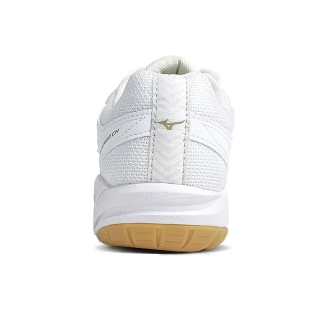 Mizuno Cyclone Speed 1 CN Anti Slip And Wear Resistant Breathable Low Top Training Shoes Unisex White Gold-3