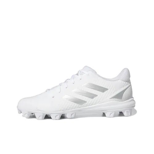 Adidas Purehustle 2.0 Molded Cleats Wear-Resistant Low-Top Training Shoes Women's White