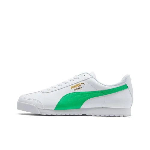 PUMA Roma Training Shoes Unisex Low-Top White/Green