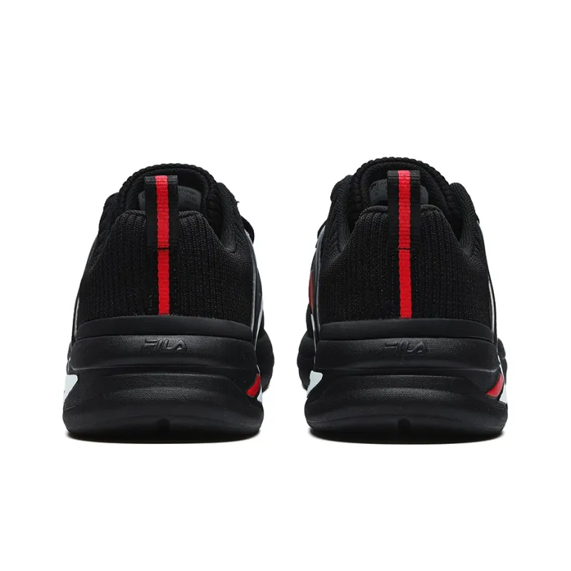 FILA Mind 5 Cushioning Anti Slip And Wear Resistant Low Top Training Shoes Men's Black-3