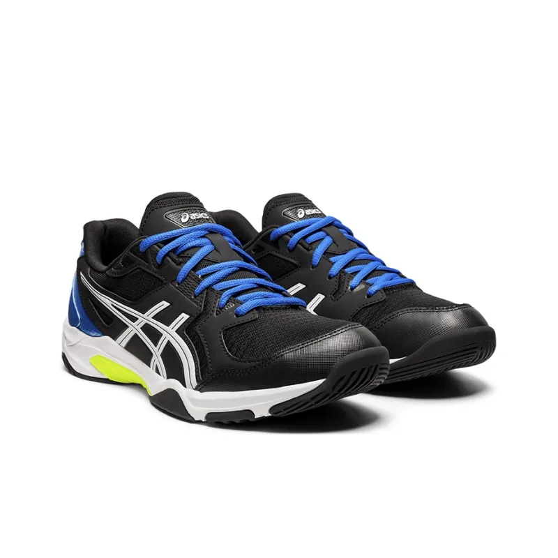 Asics Gel-Rocket 10 Wear-Resistant Low-Top Training Shoes Unisex Black Blue-2