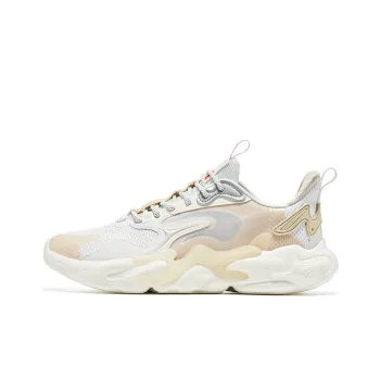 Erke Bullets Low Top Training Shoes Men's White Linen