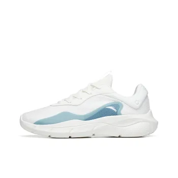 Anta Linghui Cushioned Anti Slip Wear Resistant Breathable Lightweight Low Top Training Shoes Men's White Blue