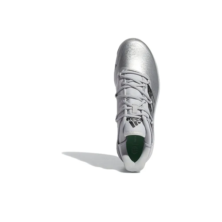 Adidas Afterburner 8 8 Turf Wear-Resistant Low-Top Training Shoes Men's Silver-4