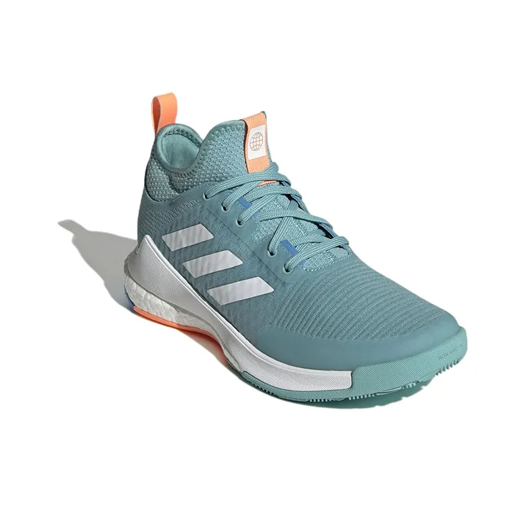 Adidas Crazyflight Volleyball Training Shoes Women's Mid Top Blue-2