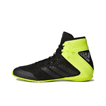 Adidas Speede Wear Resistant High Top Training Shoes Unisex Black Yellow