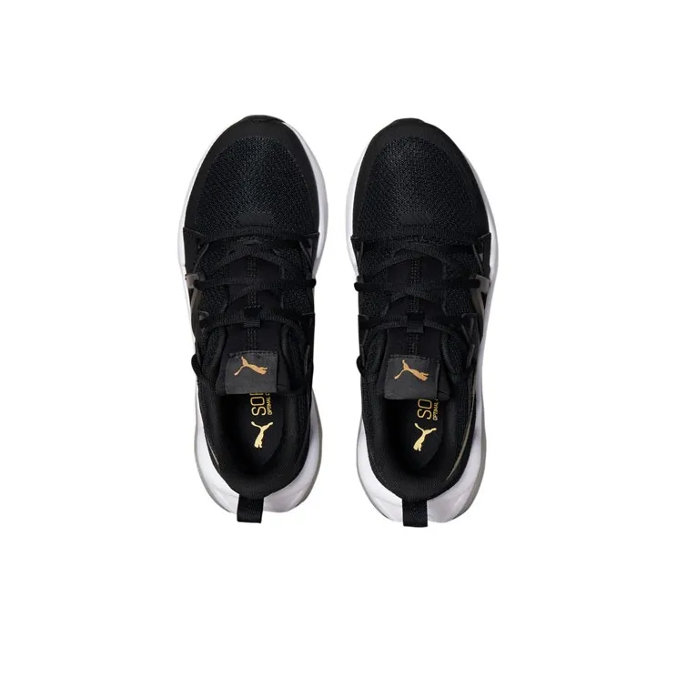 PUMA CELL Fraction Low-Top Training Shoes Women's Black Gold-2