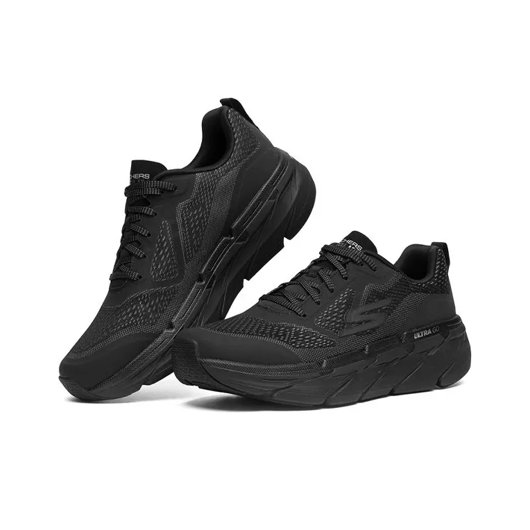 Skechers Max Cushioning Training Shoes Men Low Top Black/Charcoal Gray-2