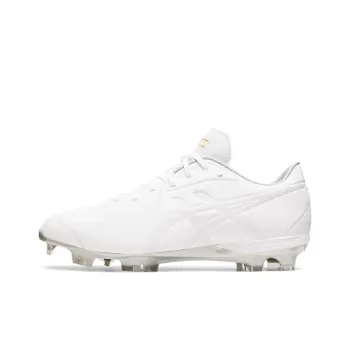 Asics Goldstage Hunt Cushioning, Slip Resistant, And Abrasion Resistant Low Top Baseball Training Shoes Men's White