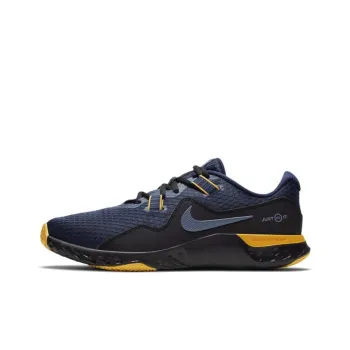 Nike Renew Retaliation TR 2 Cushioning Anti-Slip And Wear-Resistant Low-Top Training Shoes Men's Black Blue Yellow