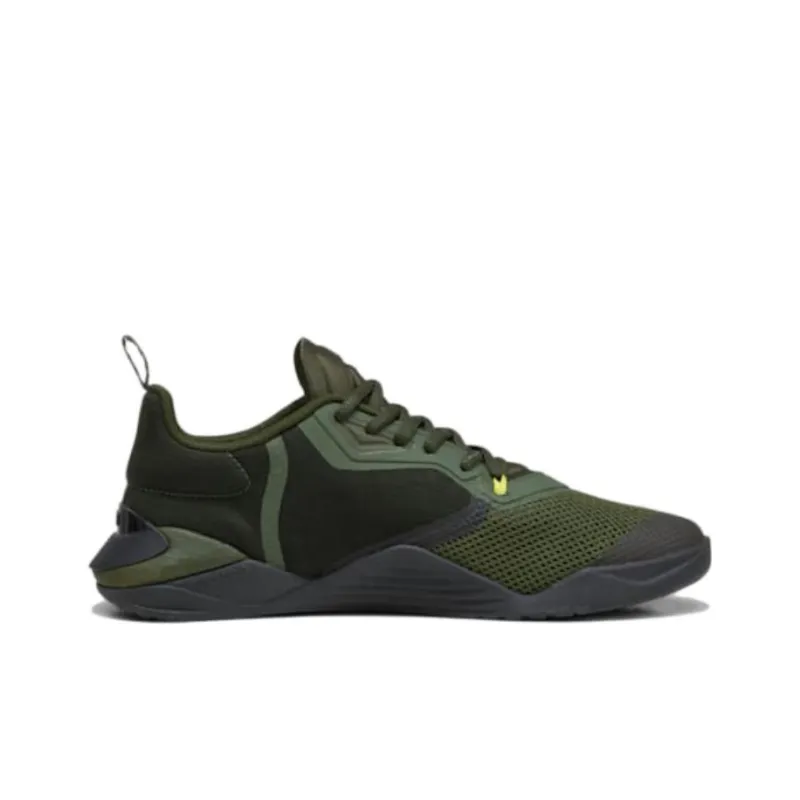 PUMA Fuse 2.0 Cushioning Anti Slip And Wear Resistant Low Top Training Shoes Men's Black Green-1