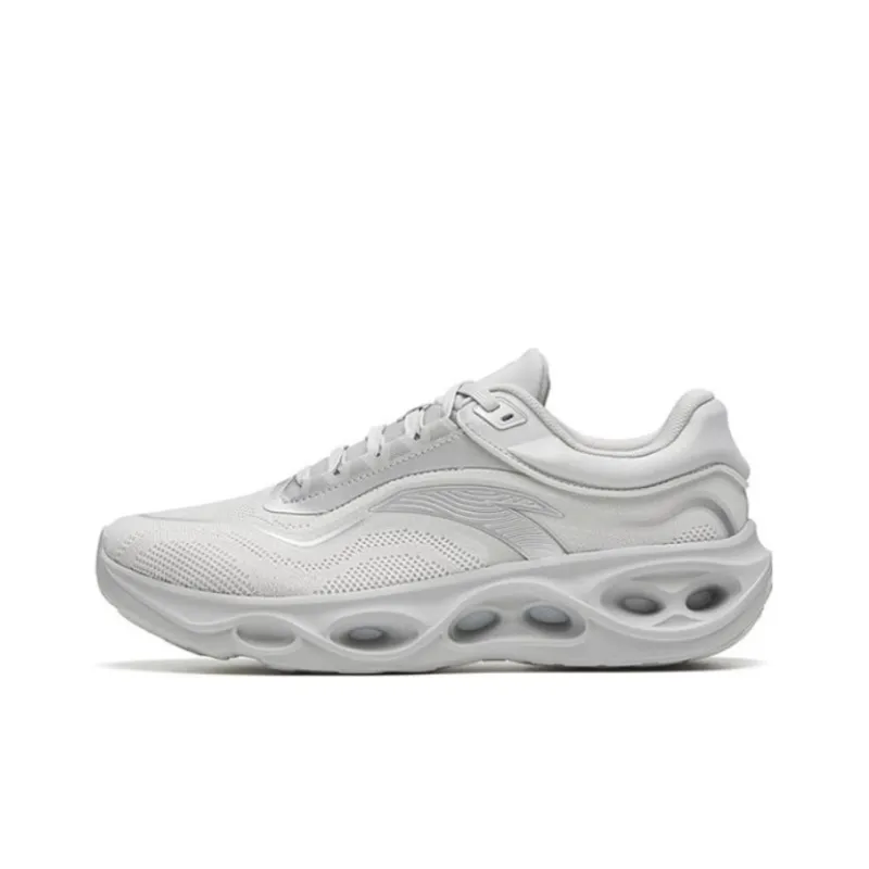 Anta Abrasion Resistant, Breathable, Lightweight Low Top Training Shoes Men's Microchip Gray-0