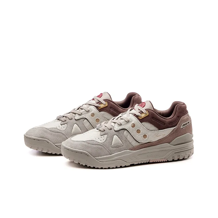 Saucony Cross 90 Low Top Casual Running Shoes Unisex Beige Brown-2