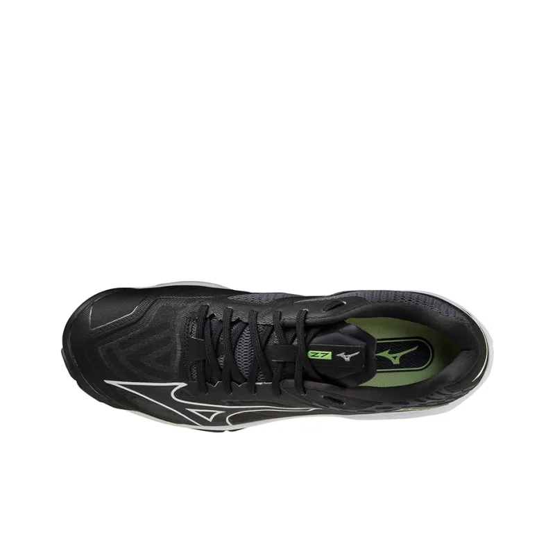Mizuno Wave Lightning Z7 Anti Slip Wear Resistant Low Top Training Shoes Unisex Black-2