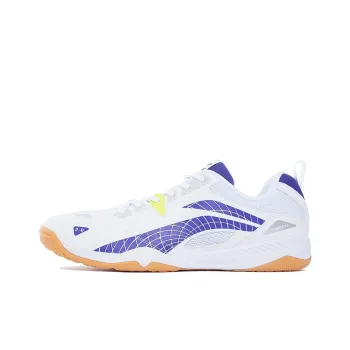 LiNing Cushioning Anti Slip And Wear Resistant Low Top Training Shoes Unisex White Blue
