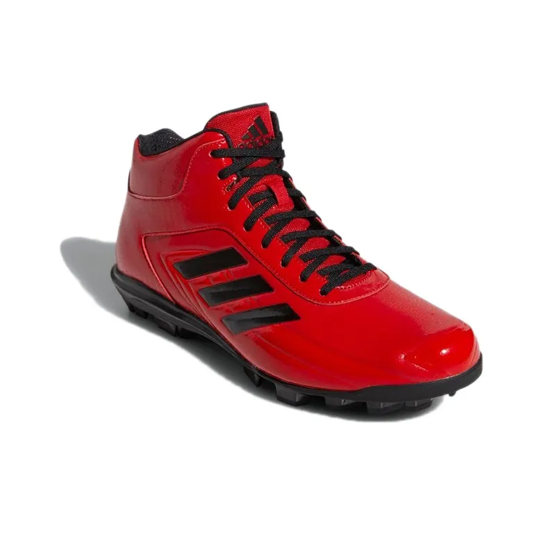 Adidas Adizero Anti-Slip And Wear-Resistant Coverage Mid-Top Training Shoes Men's Red Black-2