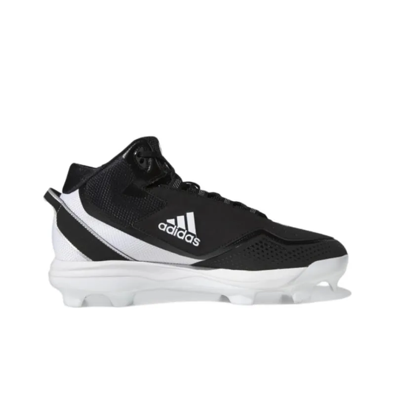 Adidas Icon 7 Mid Tpu Cleats Wear-Resistant Mid-Top Training Shoes Men's Black-1