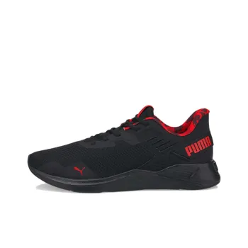 PUMA 2 Cushioning Anti-Slip And Wear-Resistant Mid-Top Training Shoes Men's Black Red