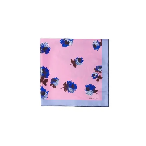 PRADA Floral-print Silk Scarf