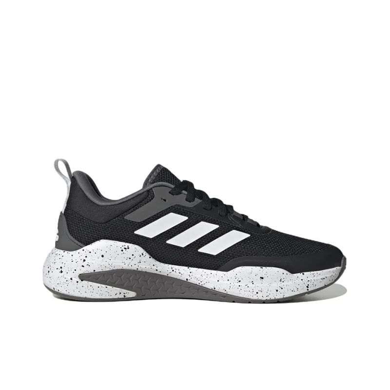 Adidas Trainer V Cushioned Anti Slip And Wear Resistant Lightweight Low Top Training Shoes Men's Black White-1