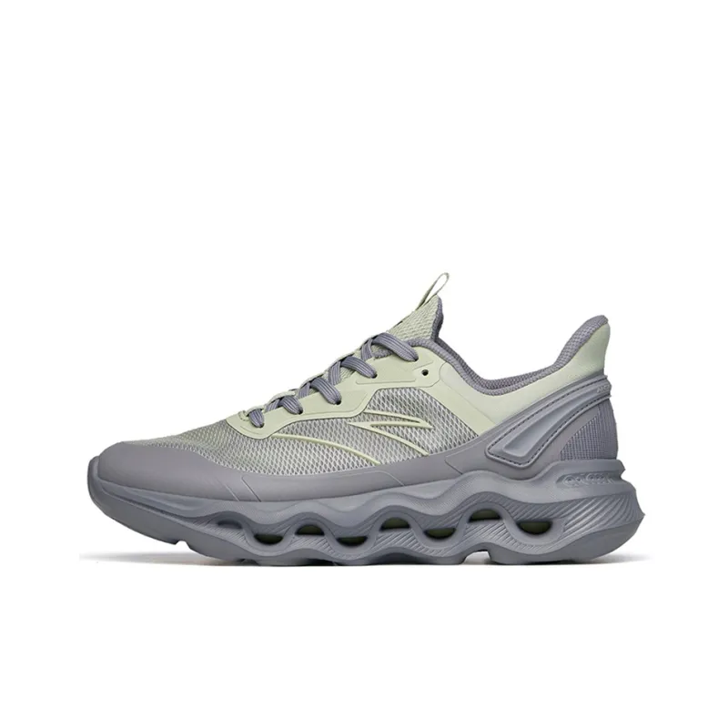 Anta Cushioning Anti Slip And Wear Resistant Low Top Training Shoes Men's Green Gray-0