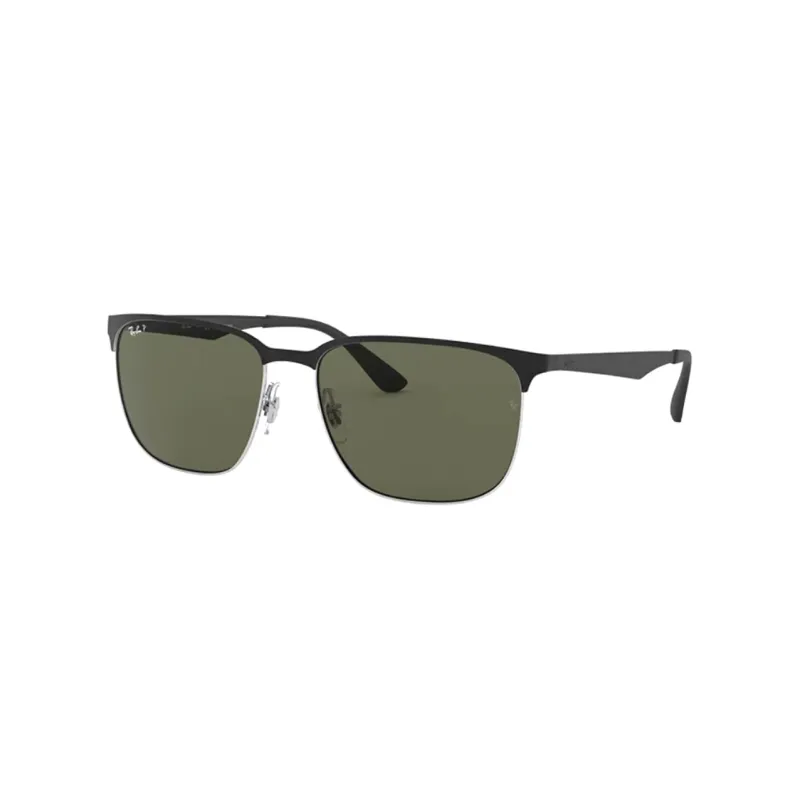 RayBan Alloy Browline Sunglasses Unisex Black-0