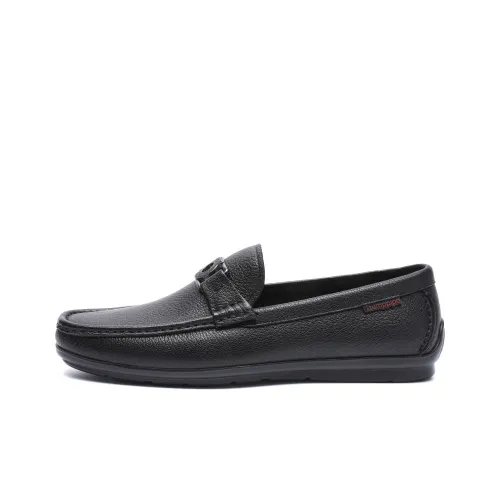 TRUMPPIPE Men's Casual Shoes Men Low-Top Black